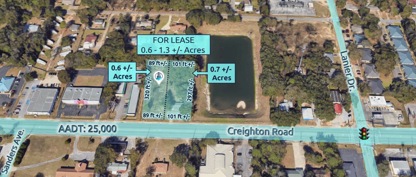 0.6-1.3 Acres Creighton Road Ground Lease