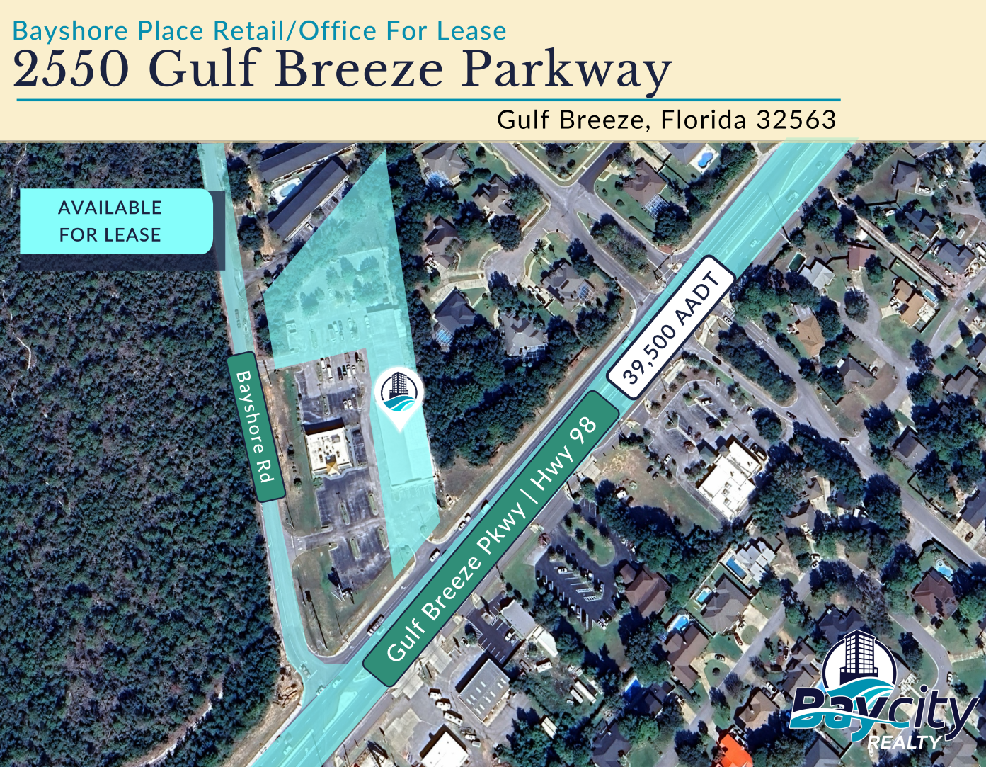 2550 - 2560 Gulf Breeze Parkway Retail or Office for Lease