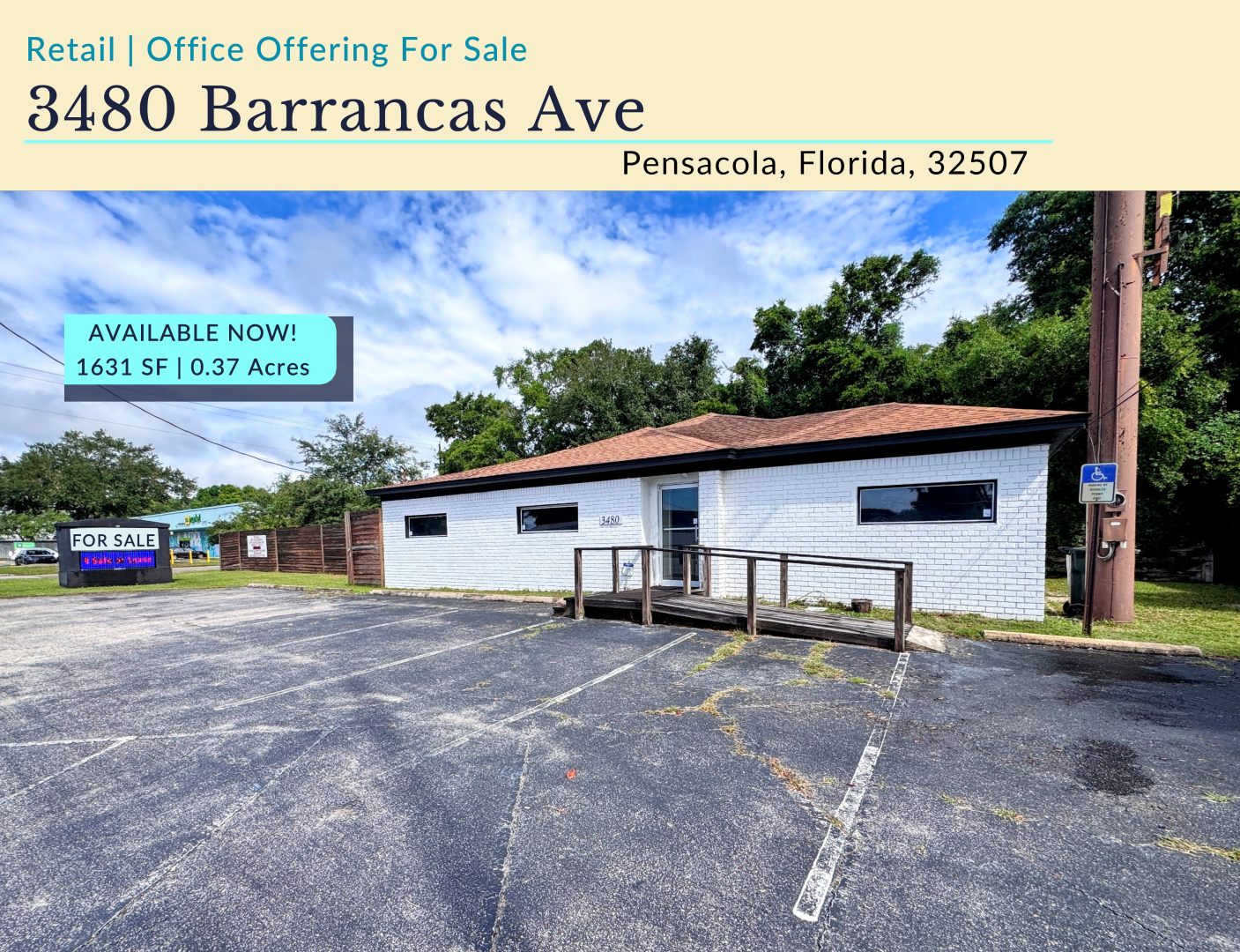 Retail | Office For Sale | 3480 Barrancas Ave, Pensacola, FL