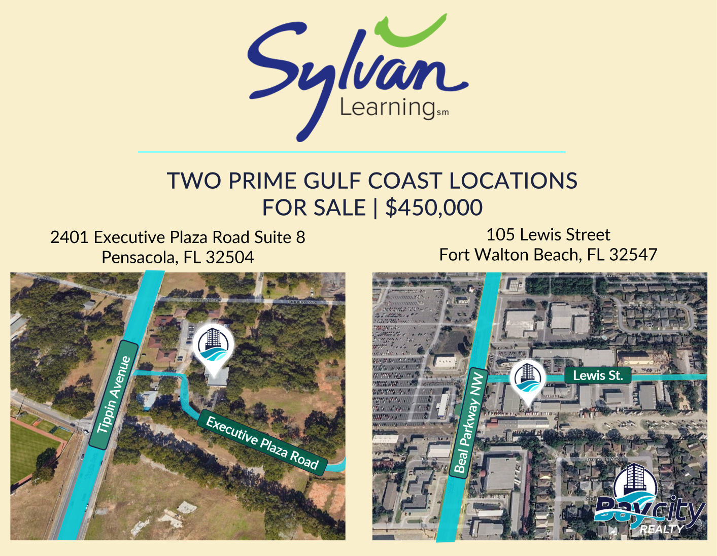 2 Sylvan Learning Centers℠  For Sale | Florida Panhandle